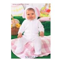 Sirdar Baby Bunny All-in-One Knitting Pattern 1463 DK
