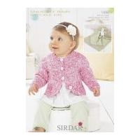 Sirdar Baby Cardigan & Blanket Baby Crofter Knitting Pattern 1446 DK