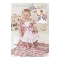 Sirdar Baby Cardigans & Blanket Baby Crofter Knitting Pattern 1439 DK