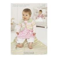 Sirdar Baby Cardigans Baby Crofter Knitting Pattern 1437 DK