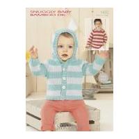 Sirdar Baby Jacket & Hoodie Knitting Pattern 1432 DK