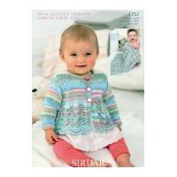 sirdar baby cardigan blanket baby crofter knitting pattern 1252 dk