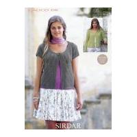 Sirdar Ladies Cardigans Calico Knitting Pattern 9546 DK