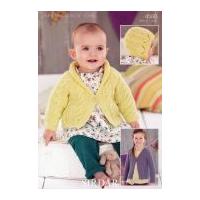 Sirdar Baby Cardigans & Bonnet Knitting Pattern 4580 DK