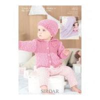 sirdar baby cardigan hat blanket snuggly bubbly knitting pattern 4552  ...