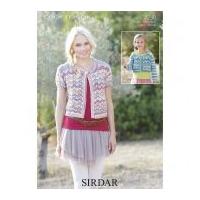 sirdar ladies girls cardigans crofter knitting pattern 7230 dk