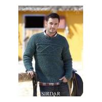 sirdar mens sweater click knitting pattern 9624 chunky