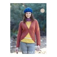 Sirdar Ladies Cardigan Country Style Knitting Pattern 9616 DK