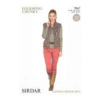 Sirdar Ladies Waistcoat Knitting Pattern 9867 Chunky