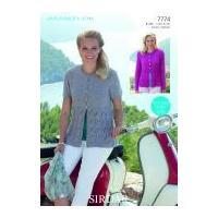 Sirdar Ladies Cardigans Amalfi Knitting Pattern 7774 DK