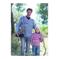 Sirdar Mens & Boys Sweaters Crofter Knitting Pattern 7705 DK