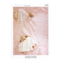 Sirdar Baby Shawls Knitting Pattern 3028 3 Ply, 4 Ply