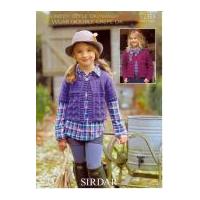 Sirdar Girls Cardigans Country Style Knitting Pattern 2325 DK