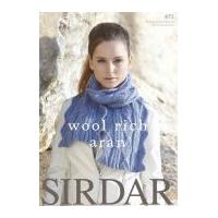 Sirdar Knitting Pattern Book Wool Rich 471 Aran