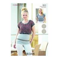 sirdar ladies tops firefly knitting pattern 9835