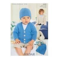 sirdar baby cardigan hat blanket knitting pattern 4440 dk