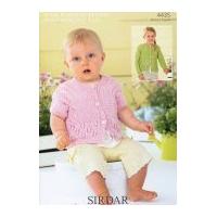 sirdar baby cardigans knitting pattern 4435 dk