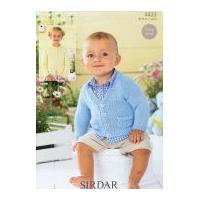 Sirdar Childrens Cardigans Knitting Pattern 4433 DK