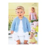 Sirdar Baby Cardigan & Blanket Knitting Pattern 4431 DK