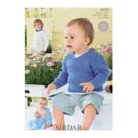 Sirdar Baby Sweaters & Blanket Knitting Pattern 4429 DK