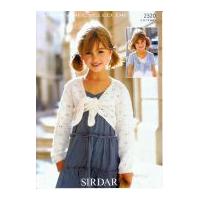 sirdar girls boleros simply recycled knitting pattern 2320 dk