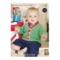 Sirdar Baby Cardigan & Waistcoat Knitting Pattern 1895 DK