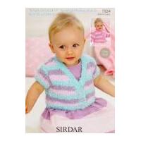 Sirdar Baby Cardigans Knitting Pattern 1924 Chunky