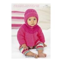 Sirdar Baby Jacket & Hat Knitting Pattern 1961 DK, Chunky