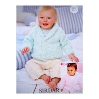 Sirdar Baby Cardigans Knitting Pattern 1968 Chunky