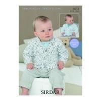 Sirdar Baby Cardigans Snuggly Spots Knitting Pattern 4603 DK