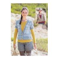 Sirdar Ladies Cardigans Faroe Knitting Pattern 7025 Super Chunky