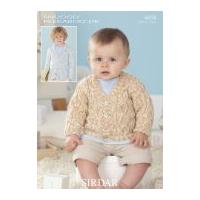 Sirdar Baby Cardigans Peekaboo Knitting Pattern 4458 DK