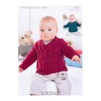 Sirdar Baby Sweaters Knitting Pattern 1405 DK