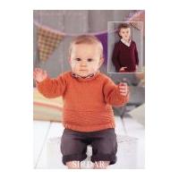 Sirdar Baby Sweaters Knitting Pattern 4583 DK