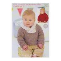 Sirdar Baby Sweaters Knitting Pattern 1251 Chunky