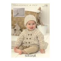 Sirdar Baby Jacket & Hat Knitting Pattern 1786 4 Ply