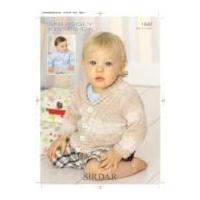 Sirdar Baby Cardigans Knitting Pattern 1840 DK