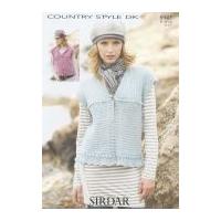 Sirdar Ladies Cardigans Knitting Pattern 8943 DK