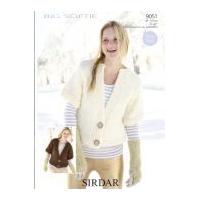 Sirdar Ladies Cardigans Knitting Pattern 9051 Super Chunky