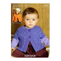 Sirdar Baby Cardigans Knitting Pattern 1864 DK