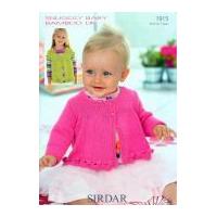 Sirdar Baby Cardigans Knitting Pattern 1915 DK