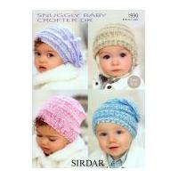 sirdar baby hats baby crofter knitting pattern 1930 dk