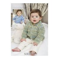 Sirdar Baby Jackets Baby Crofter Knitting Pattern 1963 DK