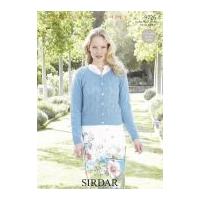 Sirdar Ladies Cardigan Country Style Knitting Pattern 9726 4 Ply