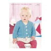 Sirdar Baby Cardigan Pearls Knitting Pattern 4547 DK