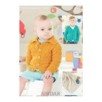 Sirdar Baby Cardigan & Blanket Knitting Pattern 4526 DK
