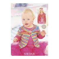 Sirdar Baby Cardigans Smiley Stripes Knitting Pattern 1227 DK