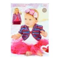 Sirdar Baby Cardigans Smiley Stripes Knitting Pattern 1223 DK