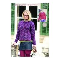 Sirdar Ladies Sweaters KiKO Knitting Pattern 9878 Super Chunky