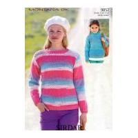 Sirdar Ladies & Girls Sweaters Montana Knitting Pattern 9852 DK